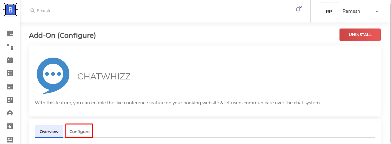 configure chatwhizz